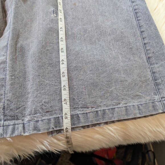 Vintage The Australian Outback Collection grey Denim Duster Jacket Women Small - Picture 8 of 15